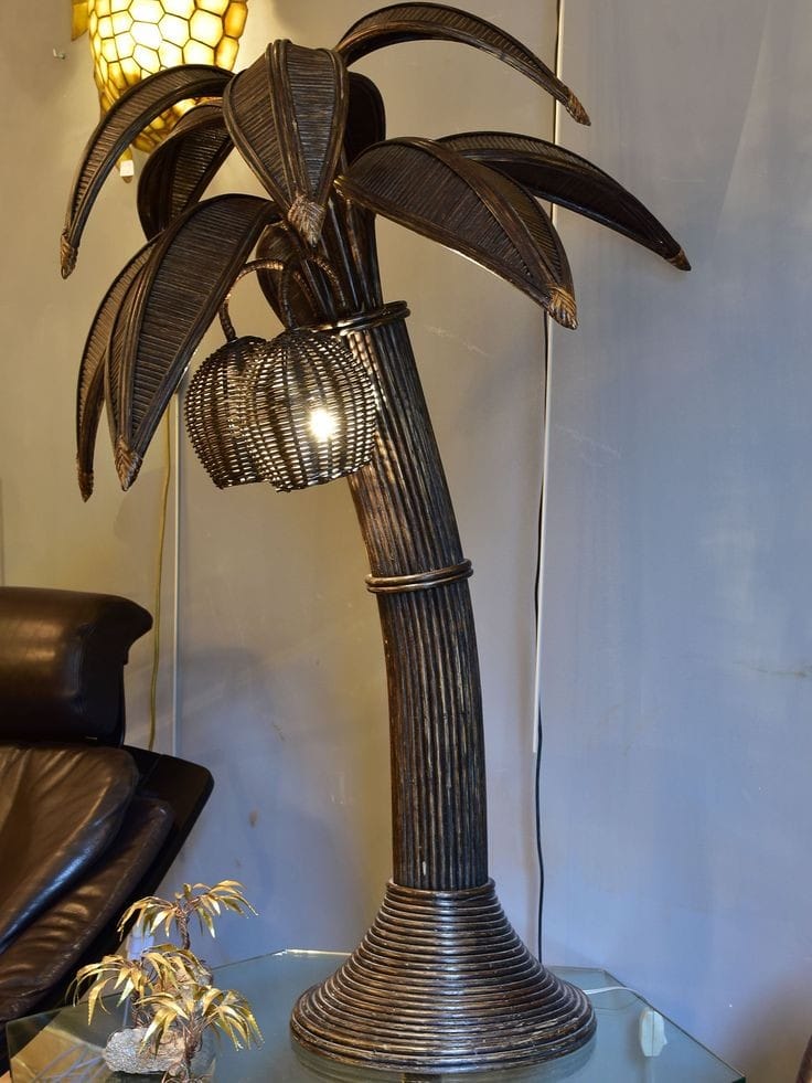 Rattan Coco Tree Huge Floor Lampshade