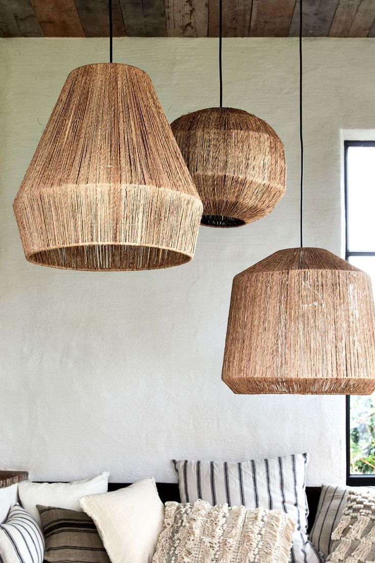 Briolette Jute Pendent Lampshade