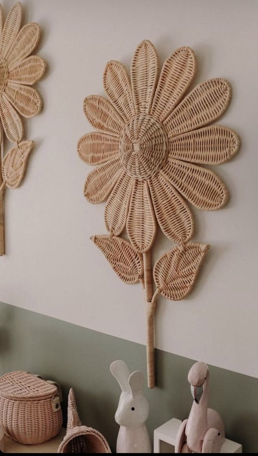 Flower Rattan Wall Decor