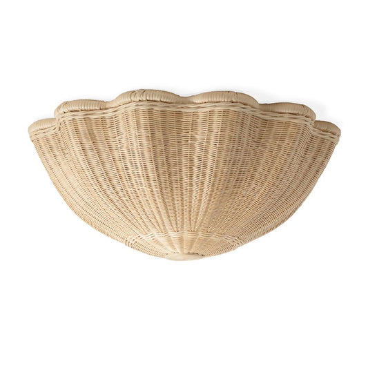 Reversed Umbrella Rattan Pendant Lampshade