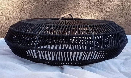 Black Jute Hanging Lampshade