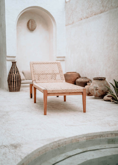 Shudun bamboo lounge chair for outdoor or indoor.