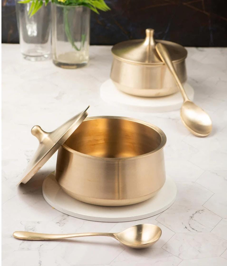 Matt finish Kansa Handi (Set of 3)