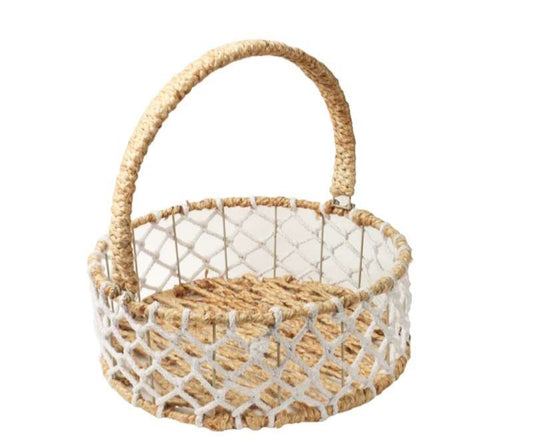 Round Jute Hamper  Basket