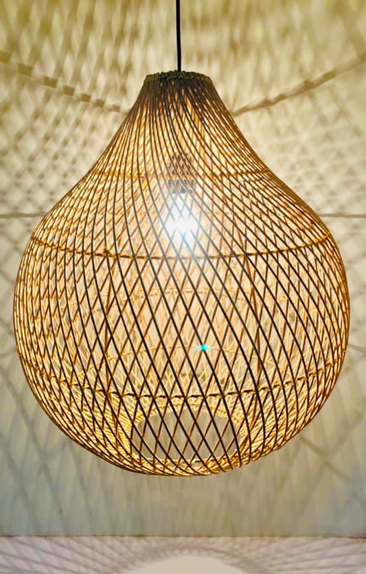 Oval Rattan Lampshade