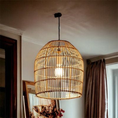 Plain Rattan Pendant Lampshades