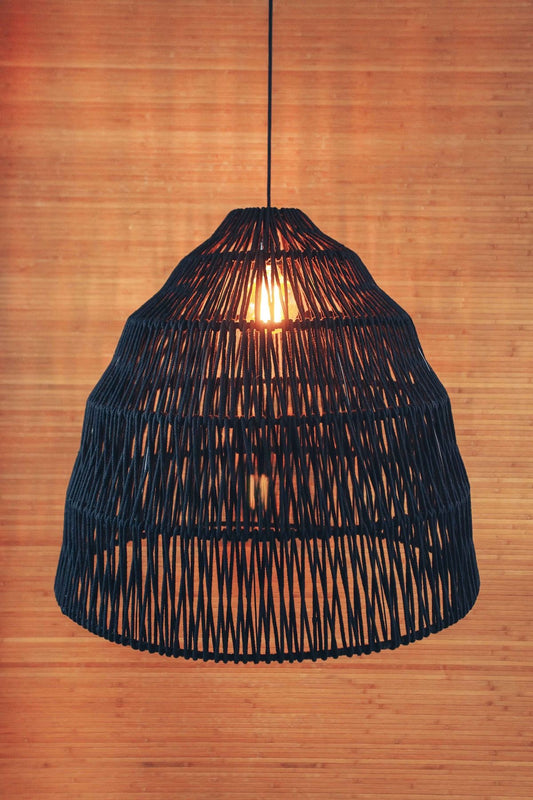Black Cane Cup Pendant Lampshade