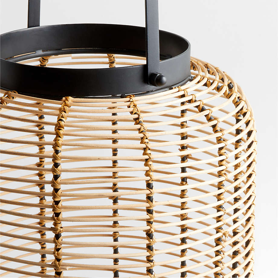 Rattan Lantern With Iron holder
