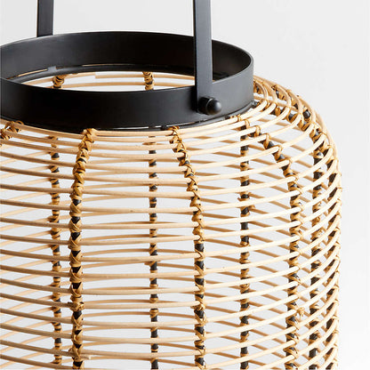 Rattan Lantern With Iron holder