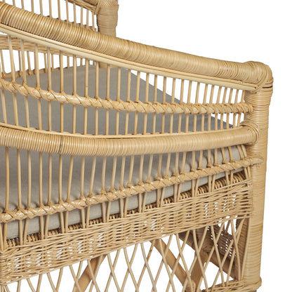 Lumino Rattan Chair – Natural Color – Handcrafted Sustainable Armchair 2 Chairs.