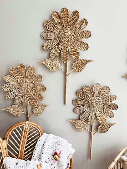 Flower Rattan Wall Decor