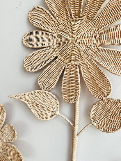 Flower Rattan Wall Decor