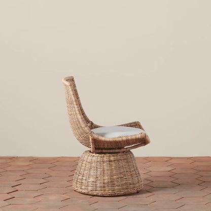 Kaulana Rattan Chair – Natural Color – Handcrafted Sustainable Armchair 2 Chairs.