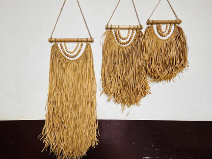 Raffia Wall Hanging Decor