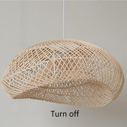 Wavy Rattan Pendent Lampshade
