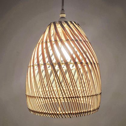 Oval Shaped Designer Rattan Pendant Lampshades