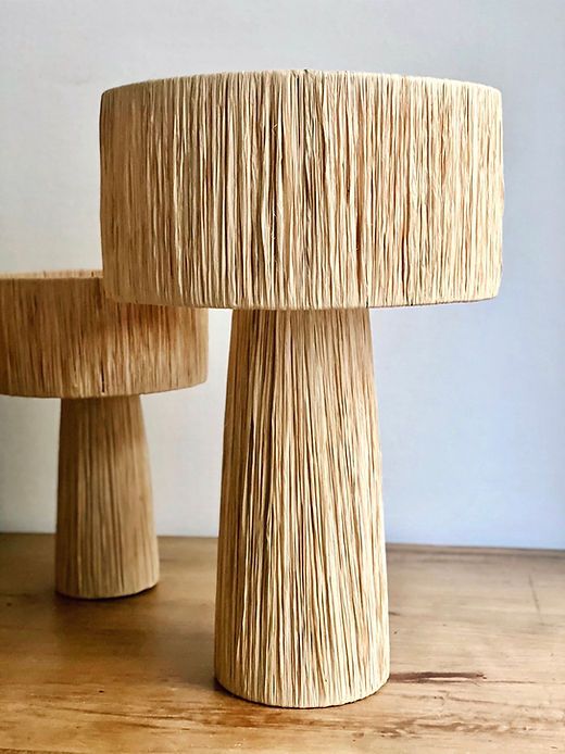 Classy Raffia Table Lampshade