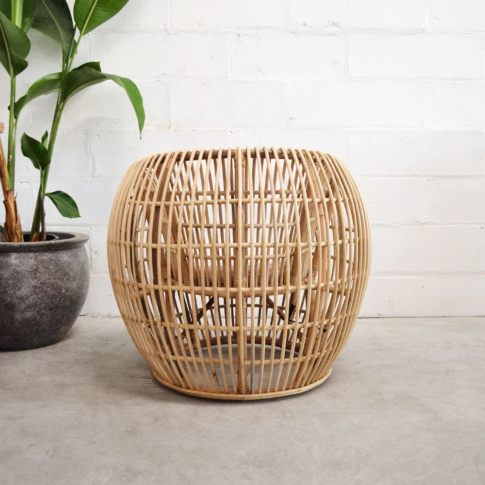 Kurest Rattan Chair – Natural Color – Handcrafted Sustainable Armchair 2 Chairs.