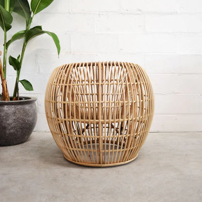 Kurest Rattan Chair – Natural Color – Handcrafted Sustainable Armchair 2 Chairs.