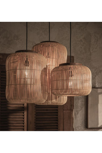 Pumpkin Rattan Pendant Lampshade