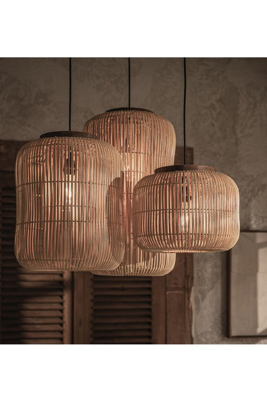 Pumpkin Rattan Pendant Lampshade
