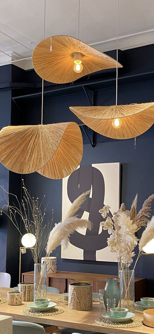 Swinging Raffia Pendent Lampshade