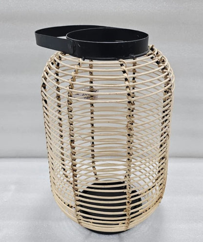Rattan Lantern With Iron holder