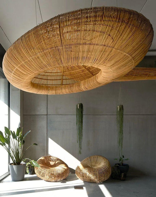 Eyrie Rattan Giant  Lampshade