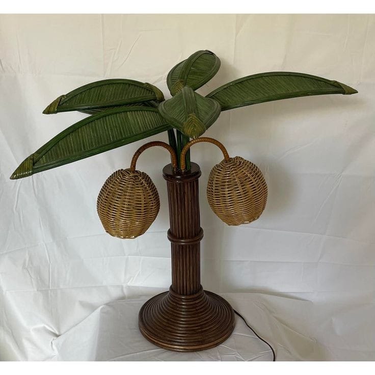 Coco Tree Rattan Table Lamp