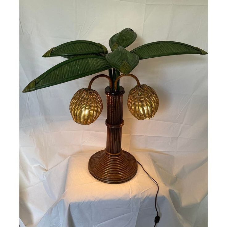 Coco Tree Rattan Table Lamp