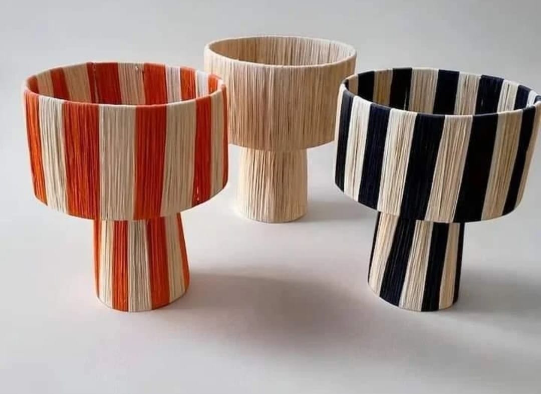 Classy Raffia Table Lampshade
