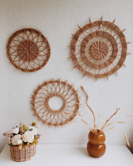 Wheel Cane Wall Decor Set of 3