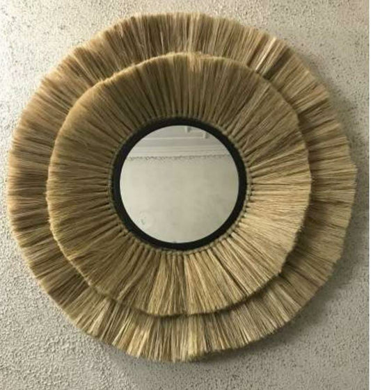 Munj Grass Designer Wall Mirror