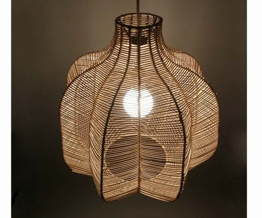 Jute Zig Zag Pendant Lampshade