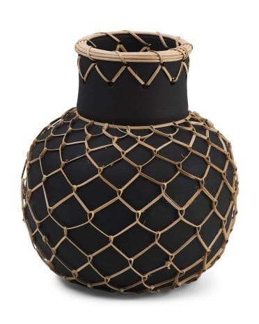 Terracotta & Rattan Pot & Planter (Design-5)