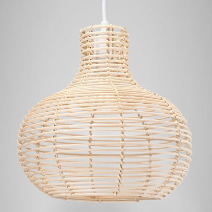 Rattan Onion Shaped Cane Lampshade