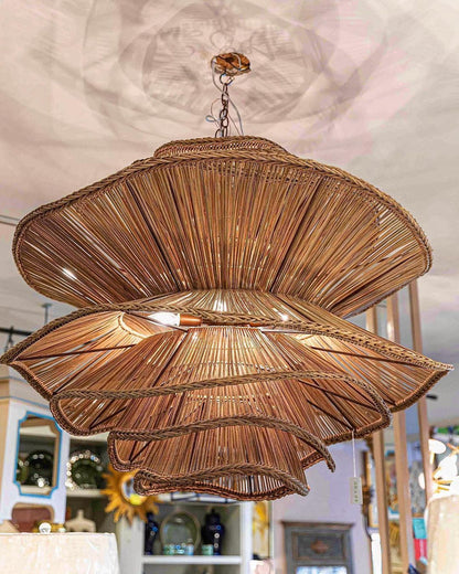 Abstract Rattan Pendant Lampshade