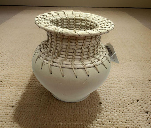Terracotta & Rattan Pot & Planter (Design-1)