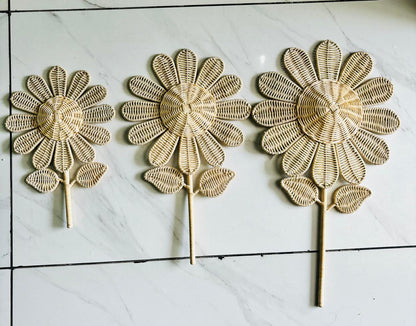 Flower Rattan Wall Decor