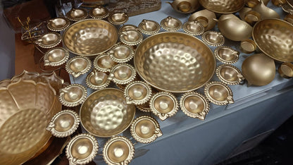 Diya Metal Brass Plated Urli
