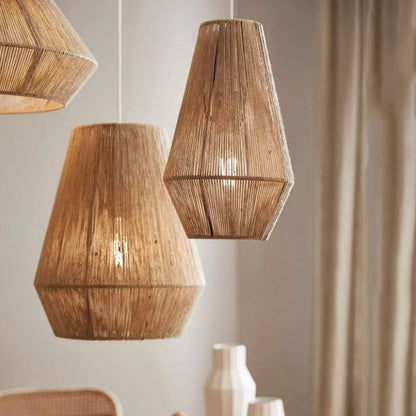 Briolette Jute Pendent Lampshade