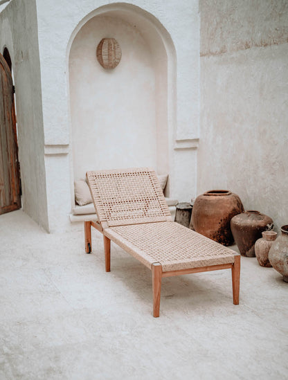 Shudun bamboo lounge chair for outdoor or indoor.
