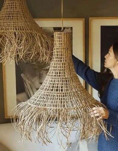 Raffia Hanging Lampshade