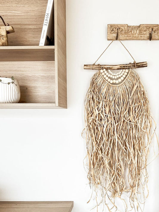 Raffia Wall Hanging Decor